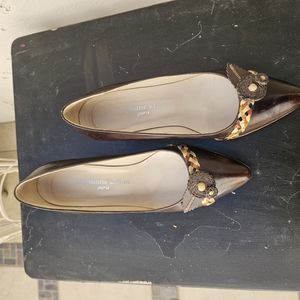 Women's Brown Leather Flats